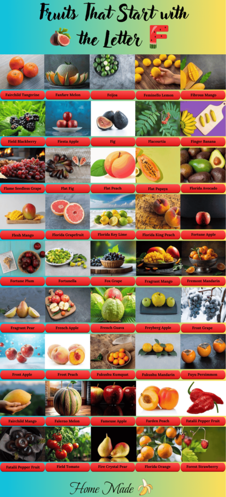 Fruit that Starts with F