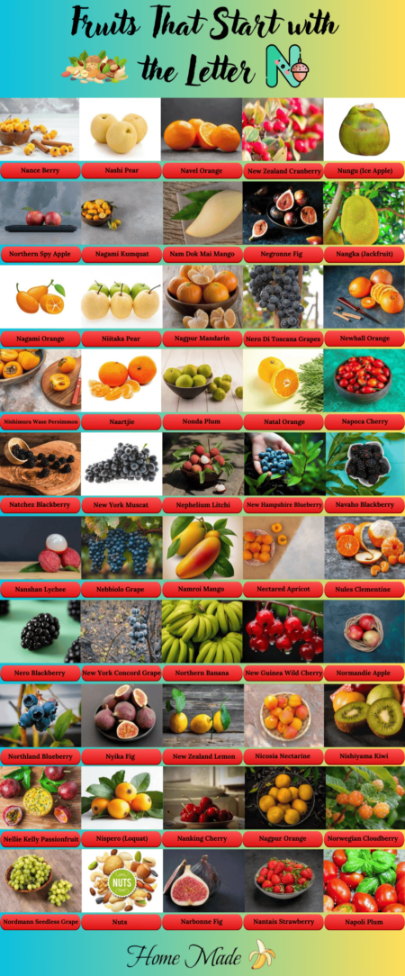 Fruits Starts with the letter N