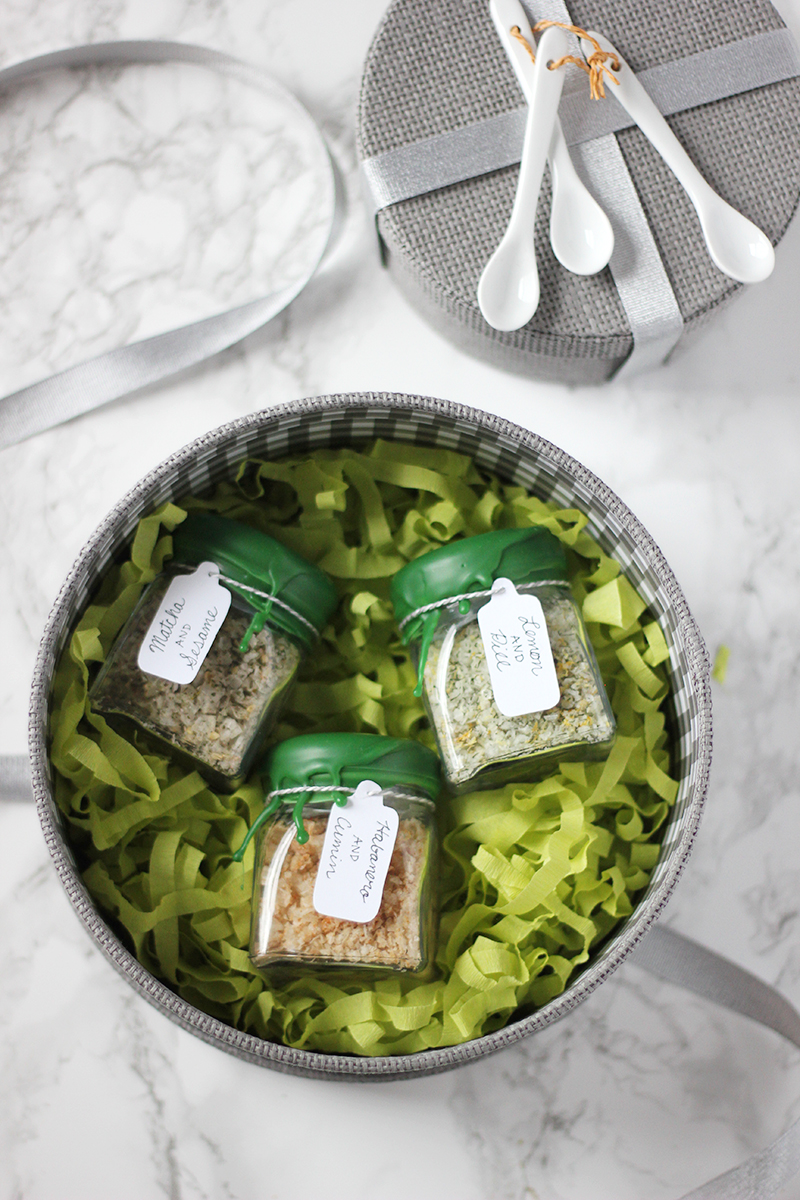 DIY Wax-Dipped Infused Salts